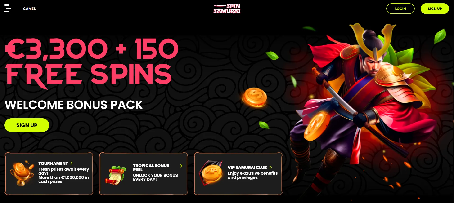 Ace Gold spilleautomat hos Spin Samurai
